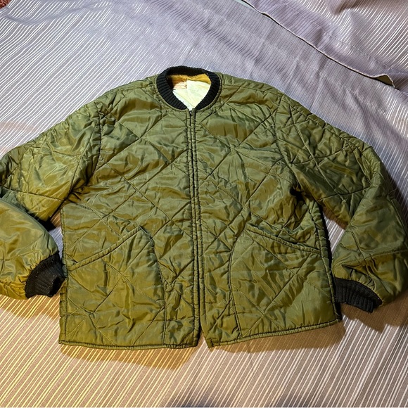 Vintage army green liner jacket // medium - Picture 5 of 12